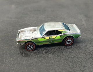 Heavy Chevy Red Line Silver Chrome W/ Blk Int 1969 Vintage Hot Wheels