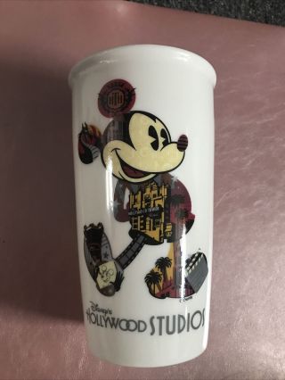 Disney Parks Mickey Mouse Starbucks Hollywood Studios Ceramic 12oz Tumbler Rare