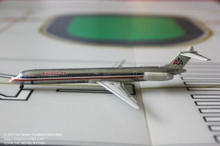 Gemini Jets American Airlines Mcdonnell Douglas Md - 80 Diecast Model 1:400