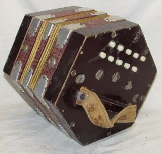 Vintage Italian Concertina Squeeze Box Accordion C