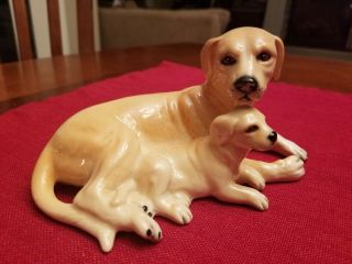 Royal Doulton Golden Labrador Mother And Pup Figurine