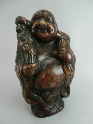 Japanese Buddhist Statue Resin 7 Gods Of Good Fortune Vtg Hotei Buddha Bd286