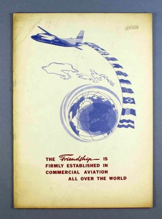 Fokker F.  27 Friendship Manufacturers Sales Brochure - Great Pictures