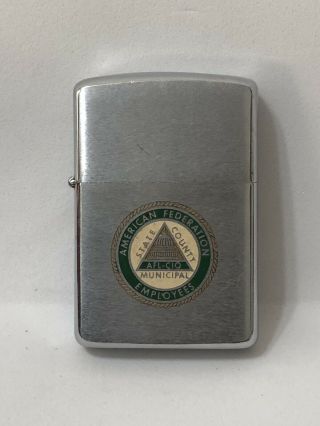 Vintage Zippo Lighter American Federation Employees