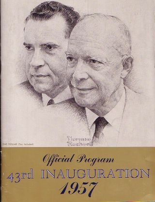 1957 Dwight Eisenhower Inaugural Program