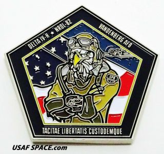 Authentic Nrol - 82 Delta Iv H - Vafb Usaf Ussf Classified Satellite Mission Coin