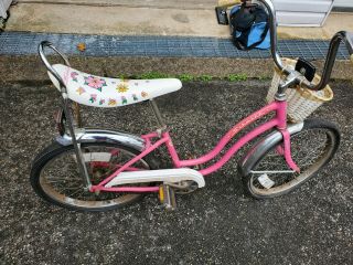 1983 Schwinn Lil Chik Stingray Muscle Bicycle Banana Seat Pink Vintage Fairlady