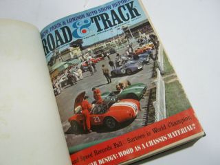 1965 Road & Track Magazines Full Year 12 Issues Bound In Book