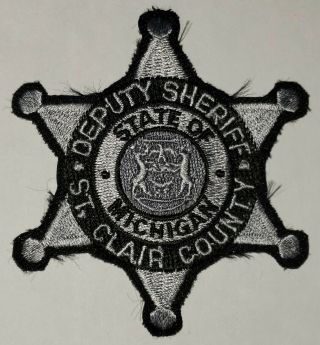 Mi St.  Clair County Deputy Sheriff Subdued Tactical Swat Patch Michigan