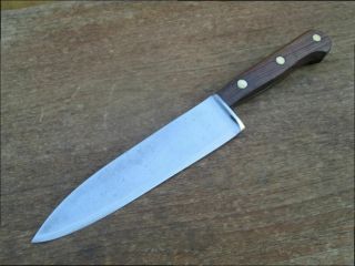 Rare Vintage Lamson 7.  25 " Carbon Steel Chef Knife W/rosewood - Razor Sharp