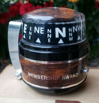 Vintage Loyal Order Of Moose Dash Compass Membership Award Nos C1983