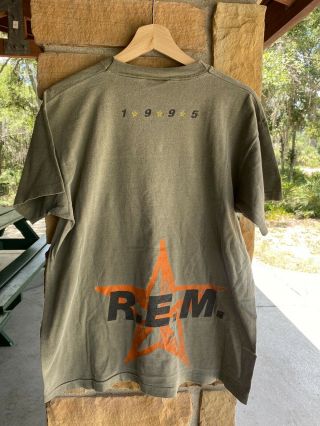 Vintage 1995 R.  E.  M.  Monster Double Sided Tour T Shirt Size Large Rem Band Tee