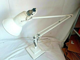 Vintage Herbert Terry Anglepoise Lamp Two Step Base Model 1227 In White
