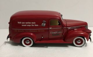 Danbury 1940 ' s CAMPBELL ' S SOUP DELIVERY TRUCK - - Visor Issue 3