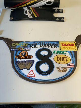 Old School Bmx 80s Race Plate Pk Ripper Se Racing