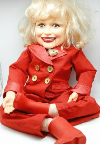 Vintage Goldberger Carol Channing Ventriloquist Doll 30 " Dummy Rare