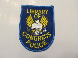 Washington Dc Library Of Congress Police Patch