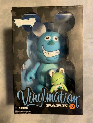 Disney Vinylmation Park Series 4 9 " Sully 3” Mike Monsters Inc Le 600 Design Toy