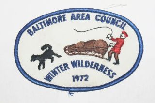 Rare - 1972 Winter Camper Broad Creek Patch Baltimore Area Council Nentico