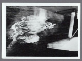Short Sunderland Raf 228 Sqn Sinks Attack U - Boat U - 106 Photo Ww2 Costal Command
