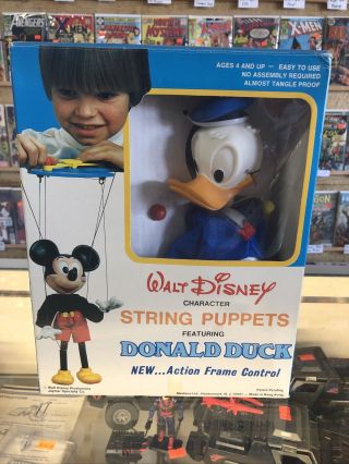 Walt Disney Donald Duck String Puppet With Action Frame Control