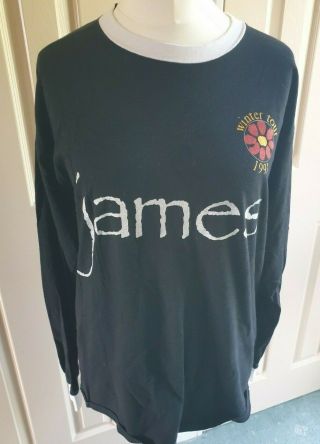 James The Band Tim Booth Vintage 1993 Official Long Sleeve Winter Tour T - Shirt