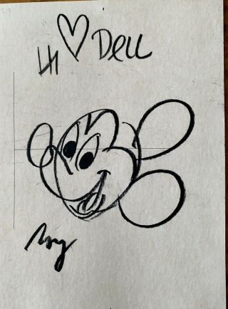 Disney’s Roy Williams Mickey Mouse Drawing,  Early 1960s