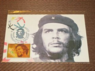 Che Guevara Cuban Revolution Posted Postcard With Cuba Stamp 1997