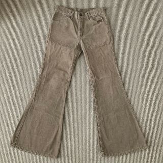 Vintage 80s Levis 684 Bell Bottom Brown Corduroy Jeans Pants Size 27x27.  5 Usa