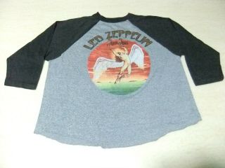 Vintage Led Zeppelin 80 Shirt Single Stich Rock Tour Metal Band Concert Rare Xx