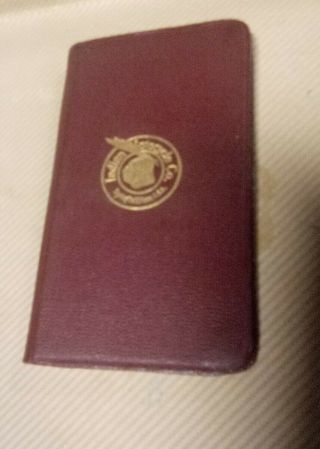Vtg Indian Motorcycle Co.  Springfield Ma Pocketbook