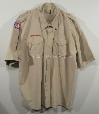 Boy Scout Now Scouts Bsa Uniform Shirt Size Adult 2x - Large Ss 119