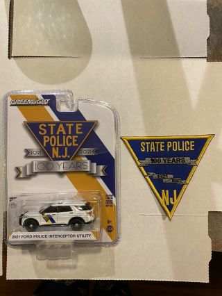 Jersey Nj State Police Patch With Die Cast Combo Limited