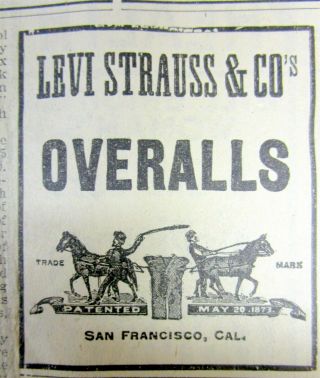 1900 Victor Colorado Newspaper Teller Co Wth Front Page Ad Levi Strauss Overalls