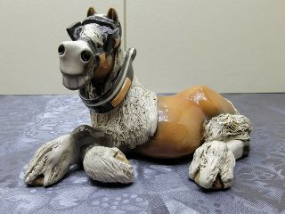 Vintage Ceramic Hand Crafted Horse Figurine Cheval MADE IN REPUBLIC OF S AFRICA 3