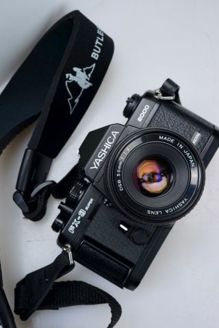 Vintage Yashica Fx - 3 2000 35mm Film Camera W/50mm Prime Lens
