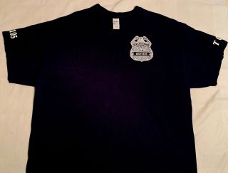 NYPD York City Police NYC Detective Bureau T - Shirt Sz 2XL Queens 2
