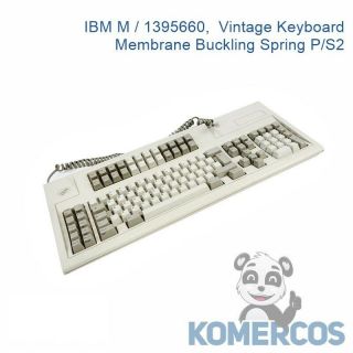 Ibm M / 1395660,  Vintage Keyboard,  Membrane Buckling Spring P/s2,  " A "