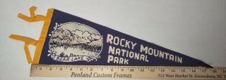 18 " Rocky Mountain National Park Bear Lake Man Cave Flag Felt Vintage Pennant