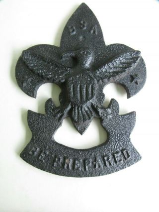 Amateur Sand Cast Metal Boy Scouts Of America Logo Bsa Be Prepared Wall Plaque