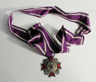 Pre - Patent Grand Council Masonic Order Of Demolay Medal With Ribbon