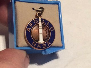 Apollo 11 Nasa Charm - Marked: Crest Craft Produced For The Mission 7/69 Mib