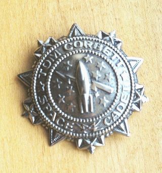 Vintage Tom Corbett Space Cadet Metal Badge 1950 