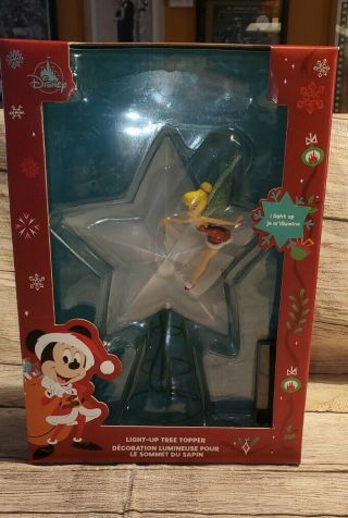 Disney Store Tinkerbell Christmas Tree Light Up Topper Retired
