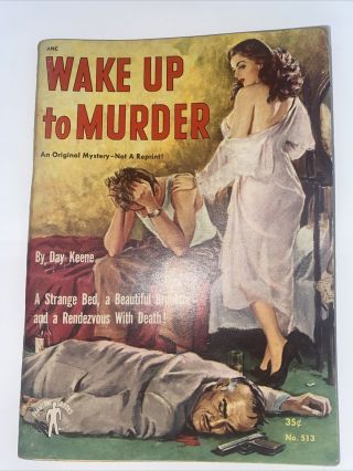 Wake Up To Murder By Day Keene,  Phantom,  1952,  Rare Vintage Pb,  Adult Mystery