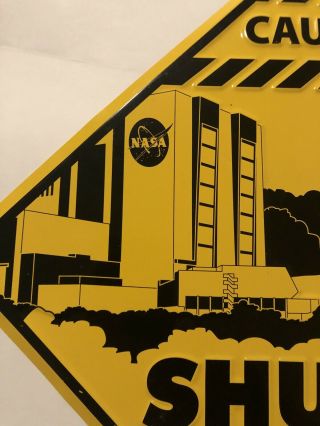 Space SHUTTLE CROSSING Sign Kennedy Space Centre Metal sign 3