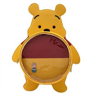 Loungefly Disney Winnie The Pooh Pin Trader Double Strap Shoulder Bag