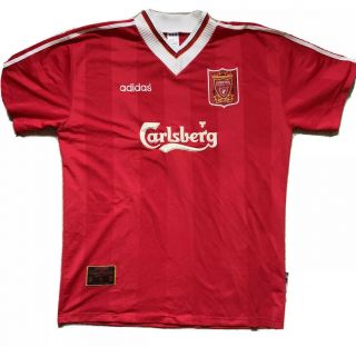 Vintage Liverpool 1995 - 96 Mcmanaman 17 Home Football Shirt.  Xxl.  Premier League
