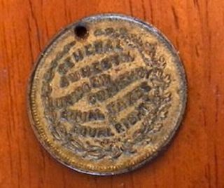 RARE 1868 Presidential Campaign Medal Horatio Seymour and Francis Blair,  Jr. 2