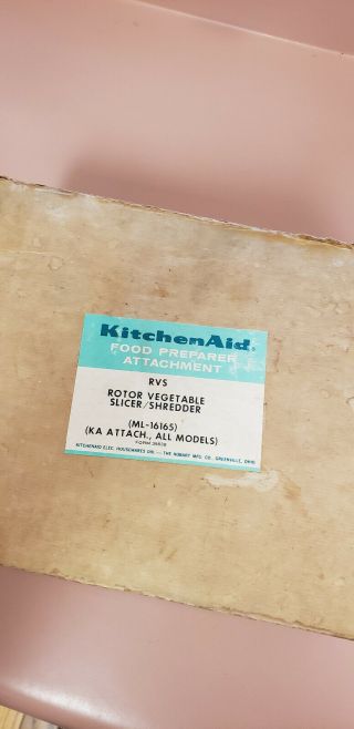 Vintage Hobart Kitchenaid Mixer Ka Attachment Vegetable Slicer Shredder Ml - 16165